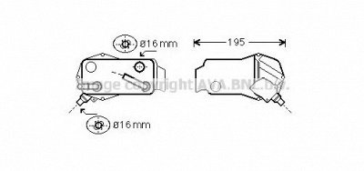 AVA QUALITY COOLING bw3351 -  Масляный радиатор, автоматическая коробка передач